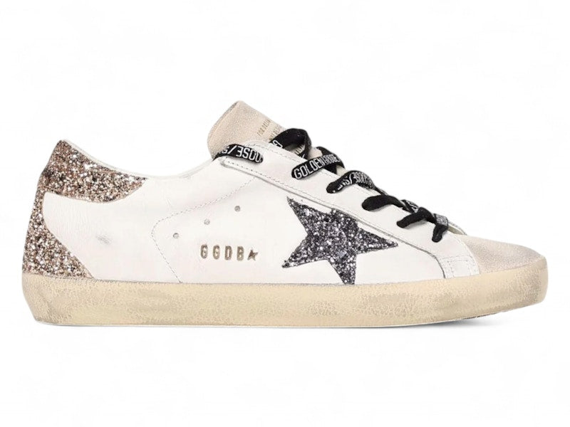 Golden Goose Super-Star White Glitter SS25 (Women's)