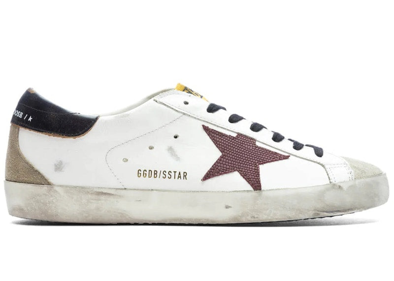 Golden Goose Super-Star White Taupe Bordeaux