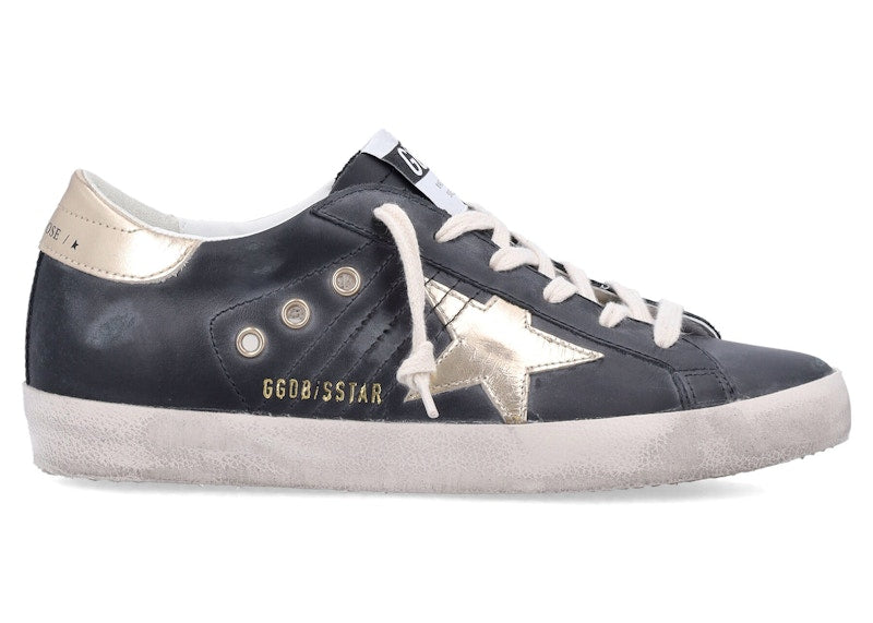 Golden Goose Superstar Black Gold (Women's)