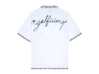 Golf Wang Tyler The Creator Garden Linen Button Up Shirt White