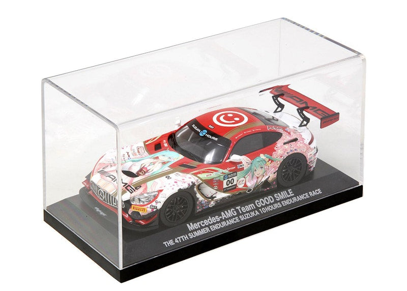 Good Smile Company Racing Hatsune Miku GT Project Mercedes-AMG 2018 Suzuka 10 Hours Endurance Race Version 1/32 Scale Mini Car Model Red