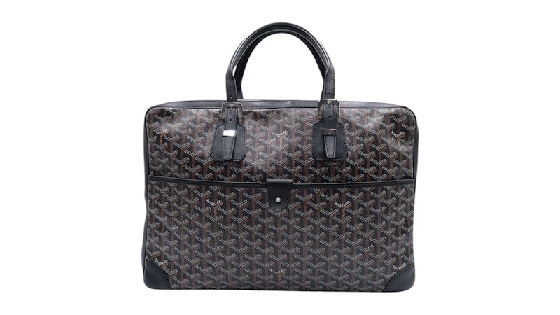 Goyard Ambassade MM Document Case Jet Black