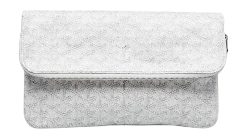 Goyard Saint Marie Clutch Goyardine White