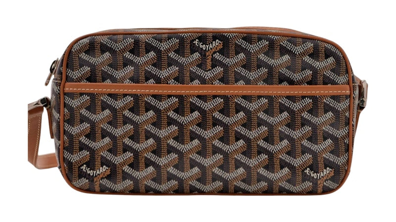 Goyard Cap Vert Crossbody Goyardine Brown