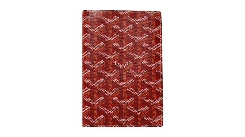 Goyard Grenelle Passport Cover Red