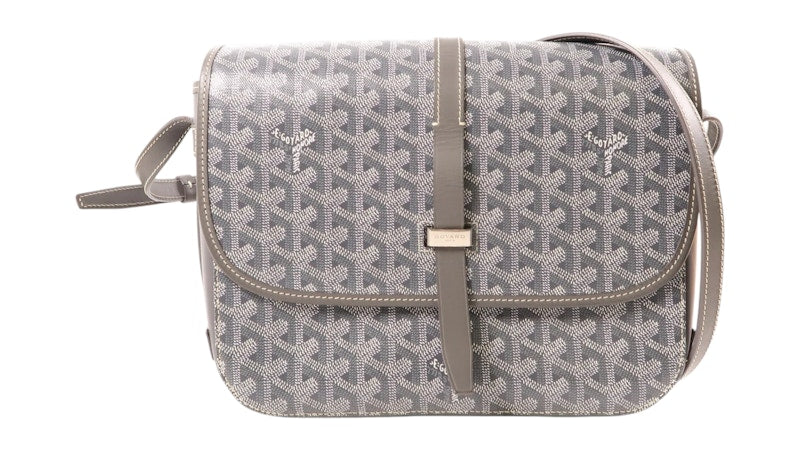 Goyard Belvedere Messenger Goyardine MM Gray