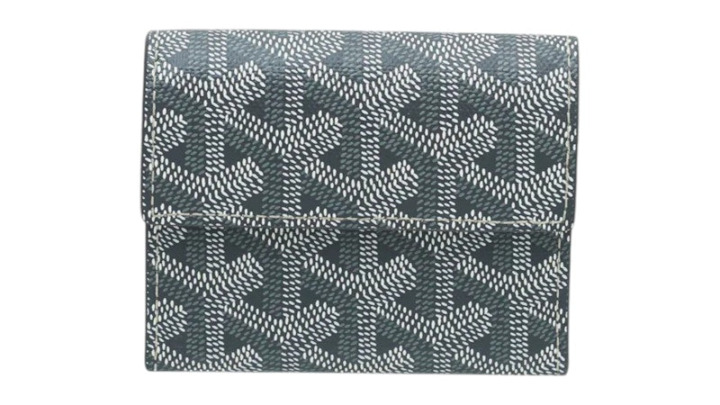 Goyard Monnaie Marigny Card Coin Wallet Goyardine Grey