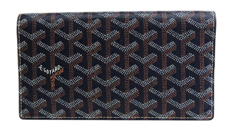 Goyard Richelieu Wallet Goyardine Navy