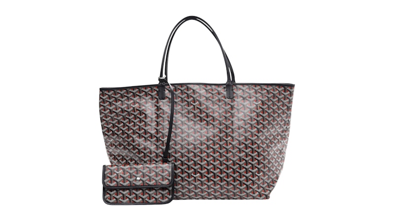 Goyard Saint Louis Claire Voie Tote Goyardine GM Red/Black