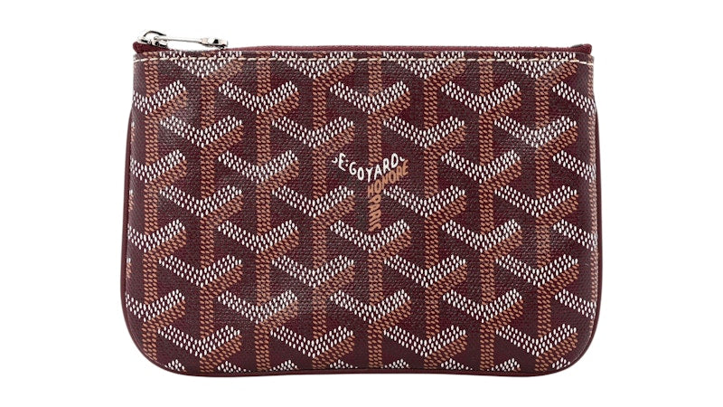 Goyard Senat Pouch Goyardine Mini Burgundy