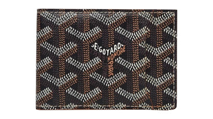 Goyard Slot Wallet Victoire Companion Goyardine Black Tan