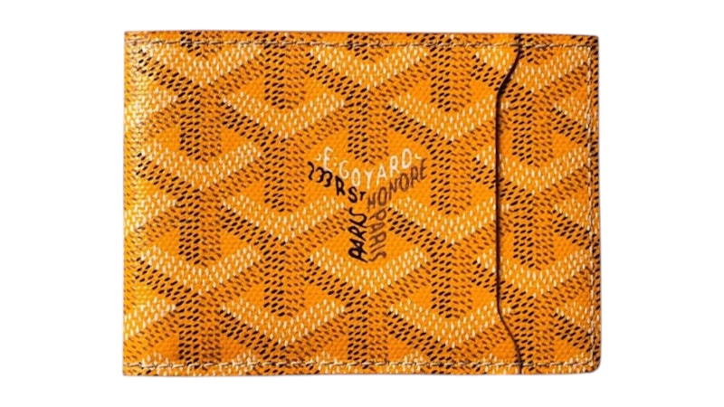 Goyard Slot Wallet Victoire Companion Goyardine Yellow
