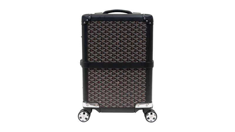 Goyard Aba Bourget Suitcase Goyardine Black