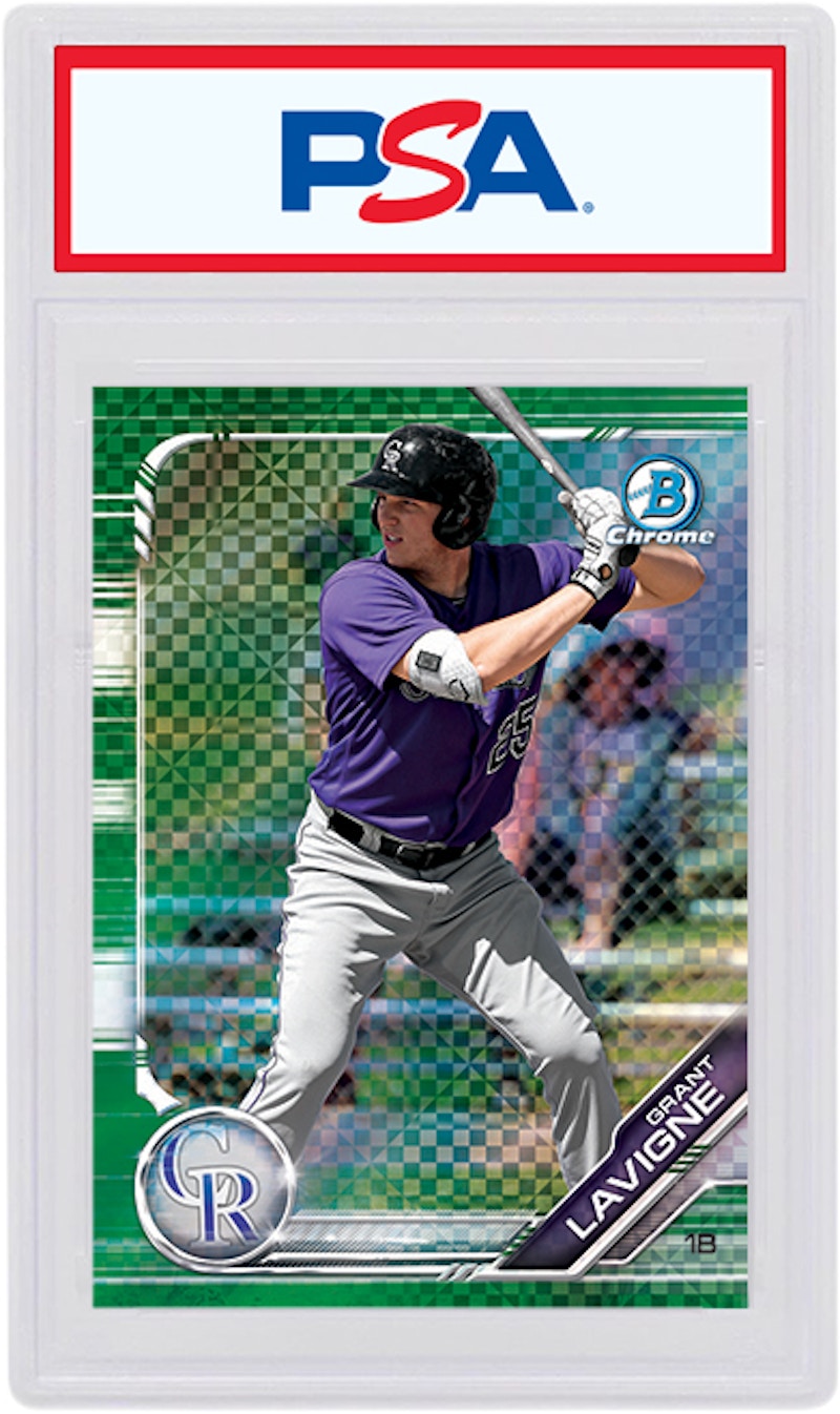 Grant Lavigne 2019 Bowman Chrome X Green X-Fractor /31 BCP-226 (PSA or BGS Graded)