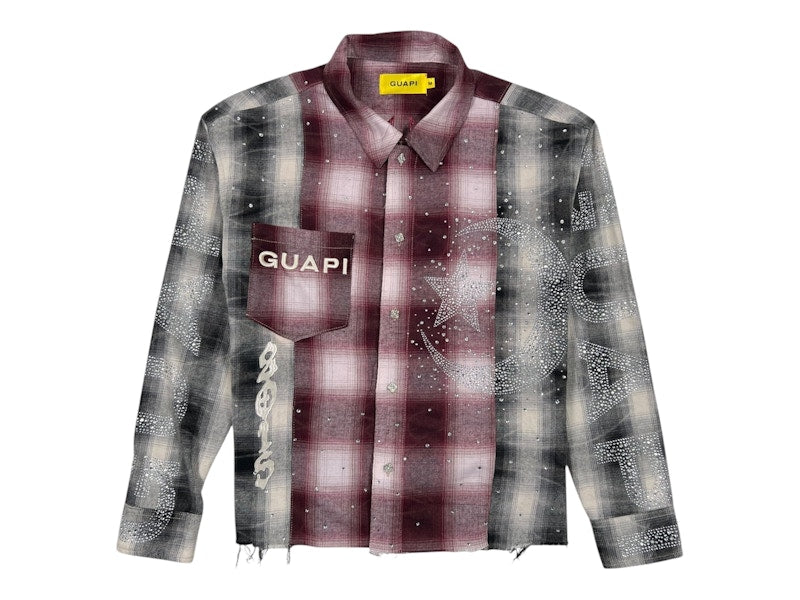 Guapi Crescent Flannel Shirt Ruby