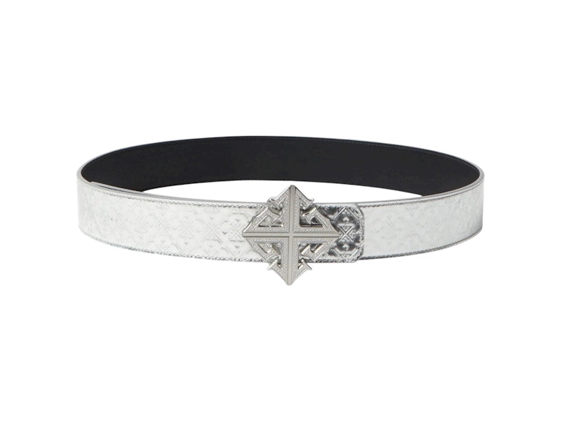 Guapi Leather Belt Chrome