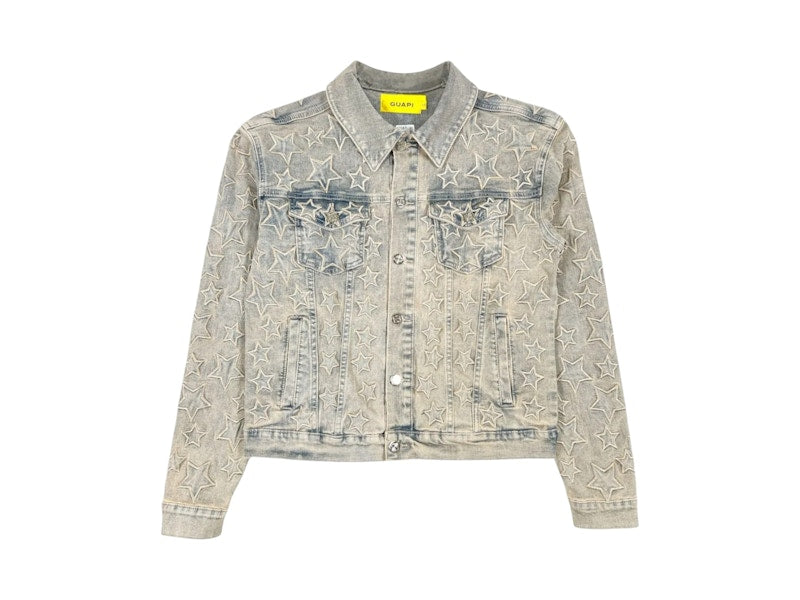 Guapi Vintage Stars Denim Jacket Vintage Wash