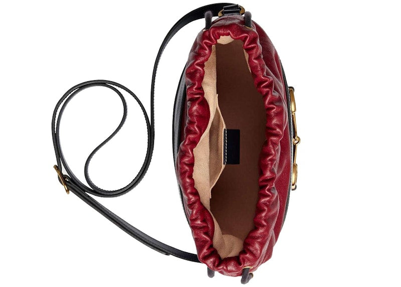 Gucci 1955 Horsebit Bucket Bag Small Blue/Red