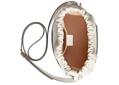 Gucci 1955 Horsebit Bucket Bag Small White