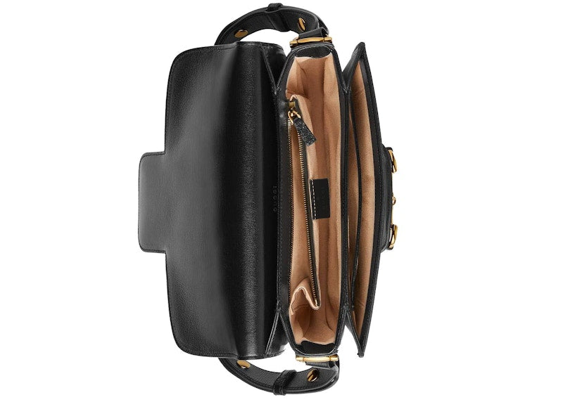 Gucci 1955 Horsebit Shoulder Bag Black