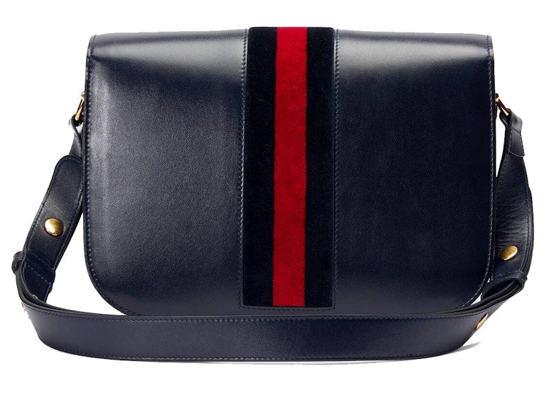 Gucci 1955 Horsebit Shoulder Bag Small Blue