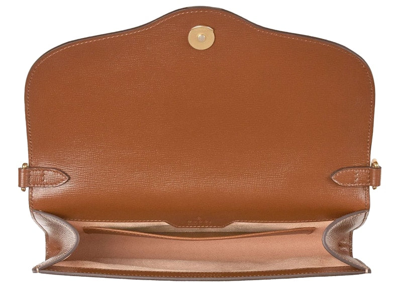 Gucci 1955 Horsebit Shoulder Bag Small GG Supreme Beige/Ebony