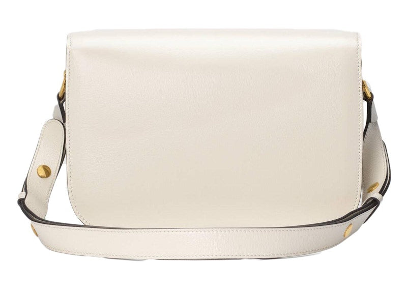 Gucci 1955 Horsebit Shoulder Bag Small White