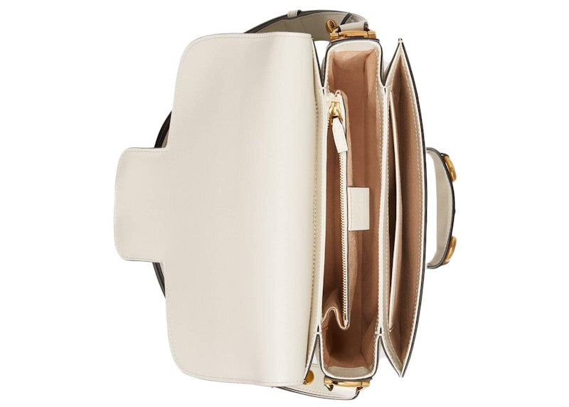 Gucci 1955 Horsebit Shoulder Bag Small White