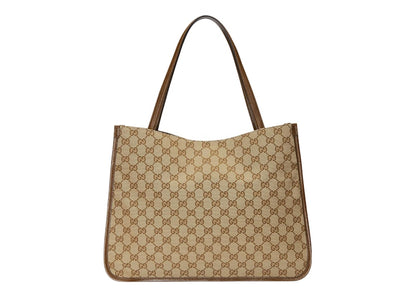 Gucci 1955 Horsebit Tote Bag GG Supreme Beige/Ebony