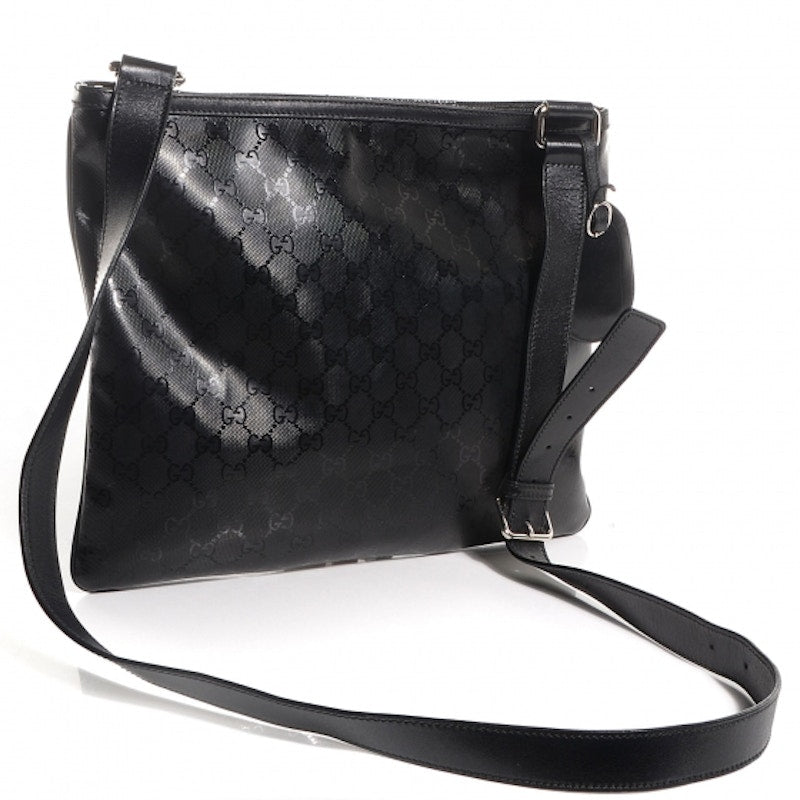 Gucci 500 Messenger Imprime Web Medium Black