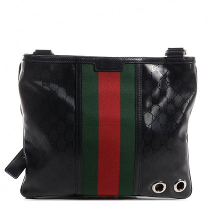 Gucci 500 Messenger Imprime Web Medium Black