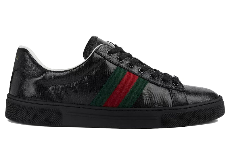 Gucci Ace GG Crystal Canvas Black (Women's)