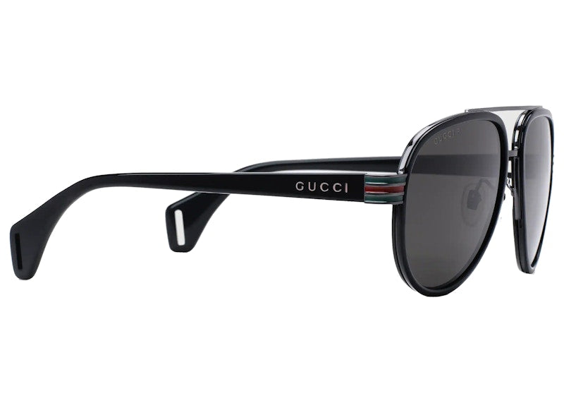 Gucci Acetate Aviator Sunglasses Black (558259 J0750 1113)