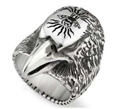 Gucci Anger Forest Eagle Ring Silver