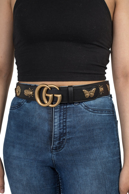 Gucci Animal Studded Belt Black