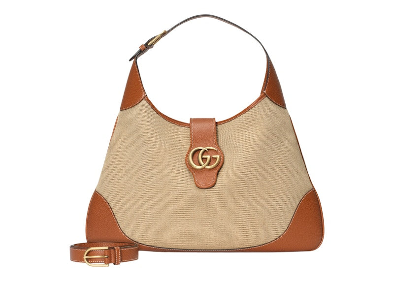 Gucci Aphrodite Shoulder Bag Large Beige/Brown