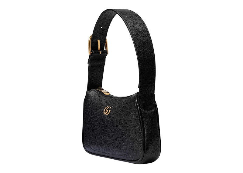 Gucci Aphrodite Shoulder Bag With Double G Black