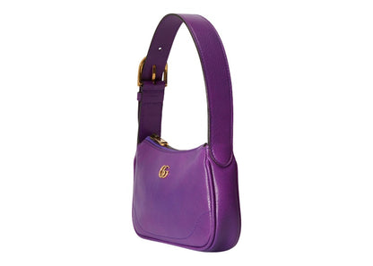 Gucci Aphrodite Shoulder Bag With Double G Purple