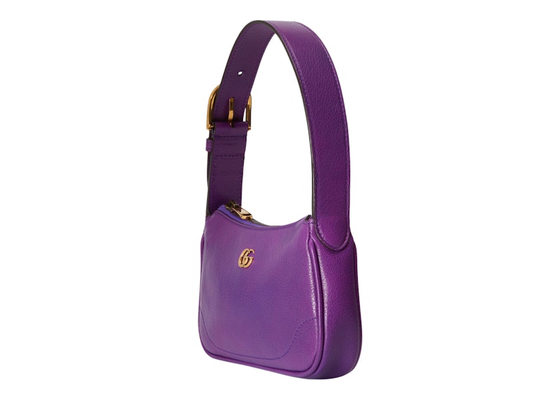 Gucci Aphrodite Shoulder Bag With Double G Purple
