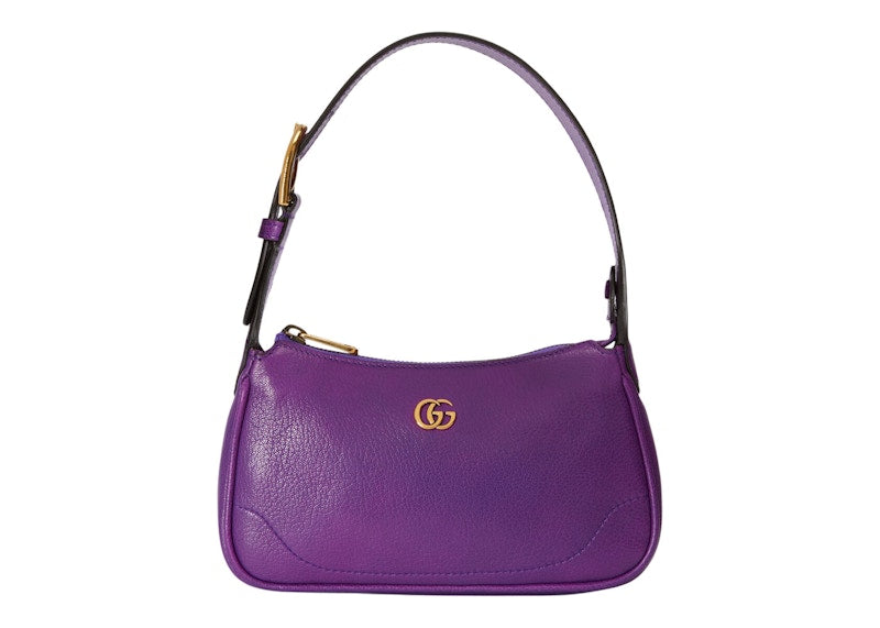 Gucci Aphrodite Shoulder Bag With Double G Purple