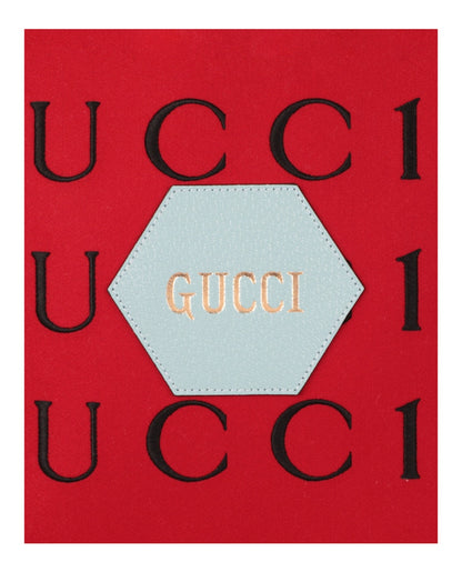 Gucci Aria 100th Anniversary Embroidered Tote Red