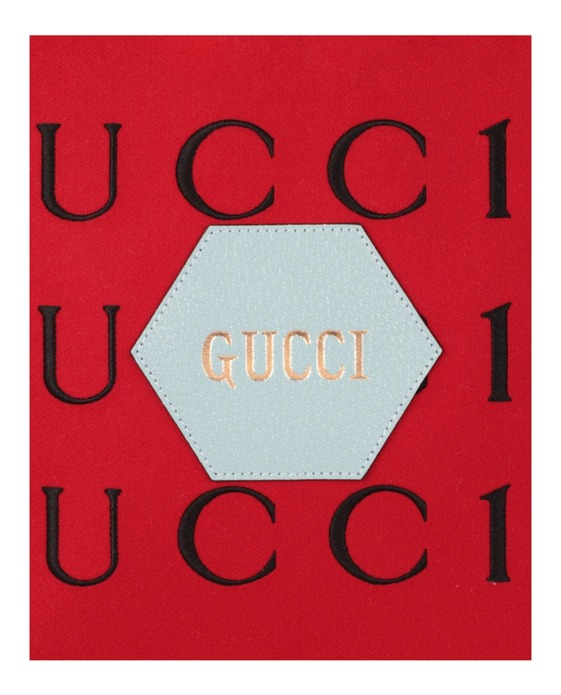 Gucci Aria 100th Anniversary Embroidered Tote Red