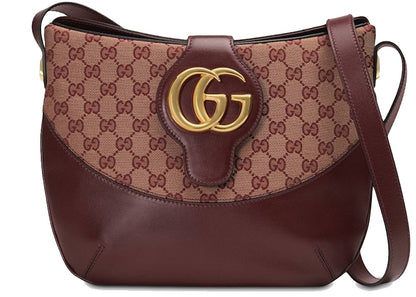 Gucci Arli GG Shoulder Bag Medium Burgundy