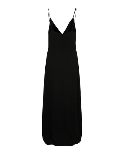 Gucci Asymmetric Silk Dress Black Gold