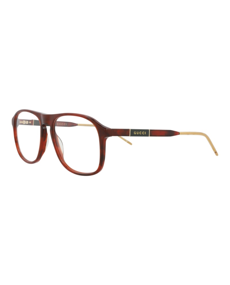 Gucci Aviator-Frame Acetate Optical Frames Havana Havana Transparent (GG0844O-30009528-002)