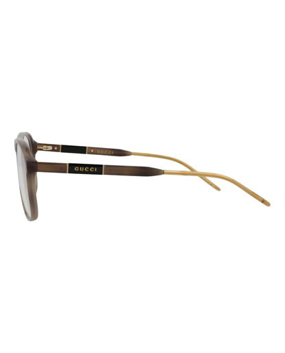 Gucci Aviator-Frame Acetate Optical Frames Havana Havana Transparent (GG0844O-30009528-003)