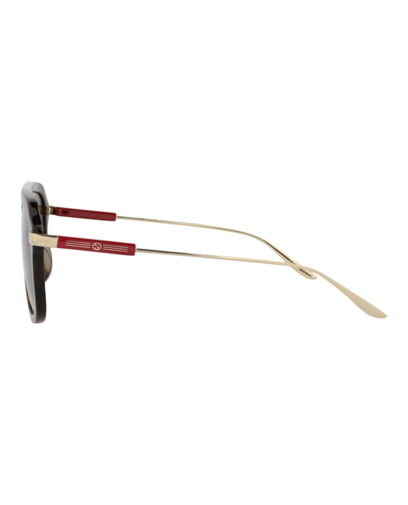 Gucci Aviator-Frame Acetate Sunglasses Havana Gold Brown (GG1309S-30013896-006)