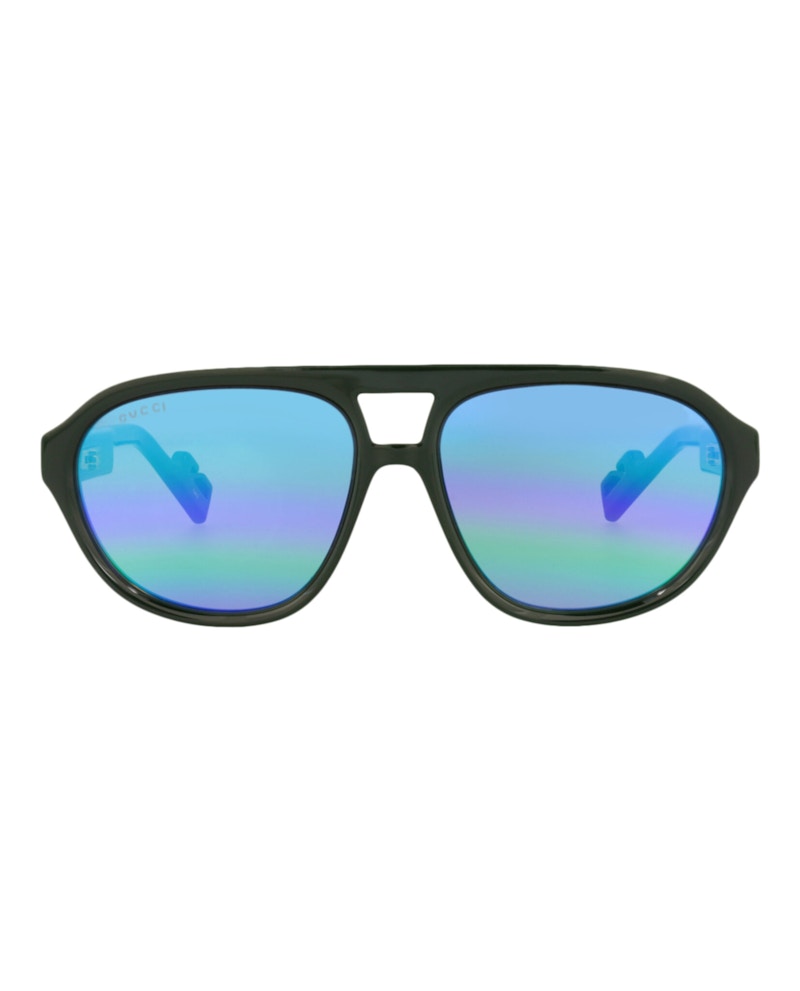 Gucci Aviator-Frame Injection Sunglasses Green/Green/Grey (GG1239S-30013509-003)
