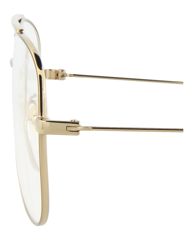 Gucci Aviator-Frame Metal Optical Frames Gold Gold Transparent (GG0442O-30006433-002)