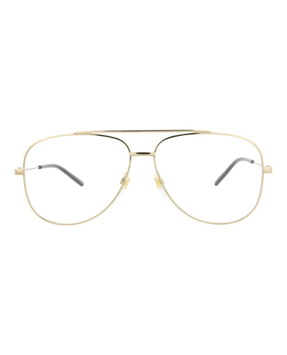Gucci Aviator-Frame Metal Optical Frames Gold Gold Transparent (GG0442O-30006433-002)